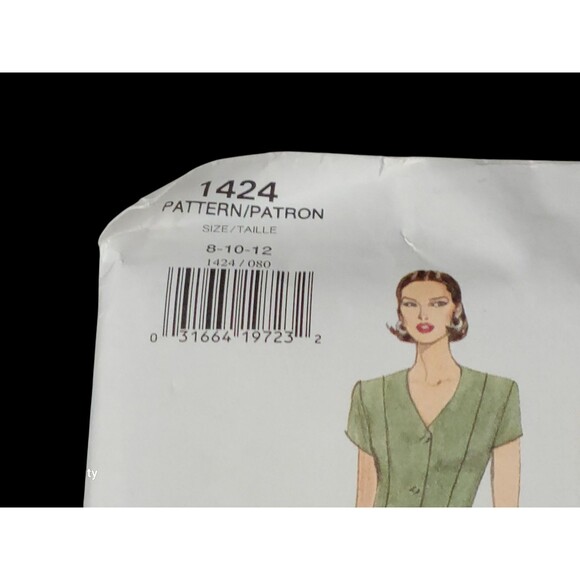 Vtg Vogue Basic Design 1424 Easy Dress in 5 Styles Misses 8-10-12 Pattern cut - Picture 2 of 6